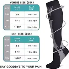 1/3Pairs Compression Sport Socks Medical Nursing Stockings Prevent Varicose Veins Socks Pregnancy Nursing Athletic Soccer Socks