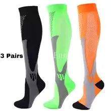1/3Pairs Compression Sport Socks Medical Nursing Stockings Prevent Varicose Veins Socks Pregnancy Nursing Athletic Soccer Socks