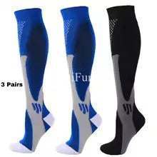 1/3Pairs Compression Sport Socks Medical Nursing Stockings Prevent Varicose Veins Socks Pregnancy Nursing Athletic Soccer Socks