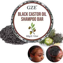 GZE Jamaica Black Castor Oil Shampoo Bar Soap for Hair Thickens & Strengthens - Helps Dry Curly & 4c Hair Moisturizing