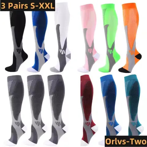 1/3Pairs Compression Sport Socks Medical Nursing Stockings Prevent Varicose Veins Socks Pregnancy Nursing Athletic Soccer Socks
