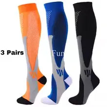1/3Pairs Compression Sport Socks Medical Nursing Stockings Prevent Varicose Veins Socks Pregnancy Nursing Athletic Soccer Socks