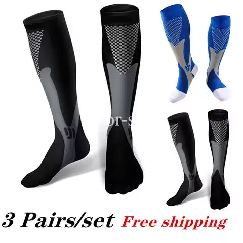 1/3Pairs Compression Sport Socks Medical Nursing Stockings Prevent Varicose Veins Socks Pregnancy Nursing Athletic Soccer Socks