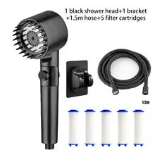 Shower for Bathroom Accessories Three Level Adjustment Showerhead Pressurization Head Massage Knobs Filter Set Showers Parts