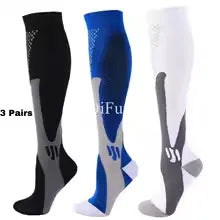 1/3Pairs Compression Sport Socks Medical Nursing Stockings Prevent Varicose Veins Socks Pregnancy Nursing Athletic Soccer Socks