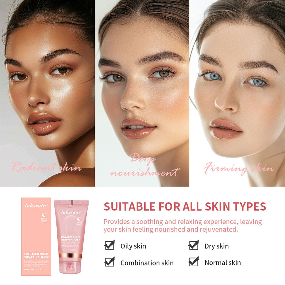Korean Deep Collagen Peel-Off Mask – Anti-Wrinkle & Lifting Overnight Skin Care
