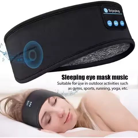 Wireless Bluetooth Speaker Headscarf Wireless Music Sleep Headset Sports Headband Built-in Sleep Music Eye Mask Travel Headset