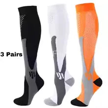 1/3Pairs Compression Sport Socks Medical Nursing Stockings Prevent Varicose Veins Socks Pregnancy Nursing Athletic Soccer Socks