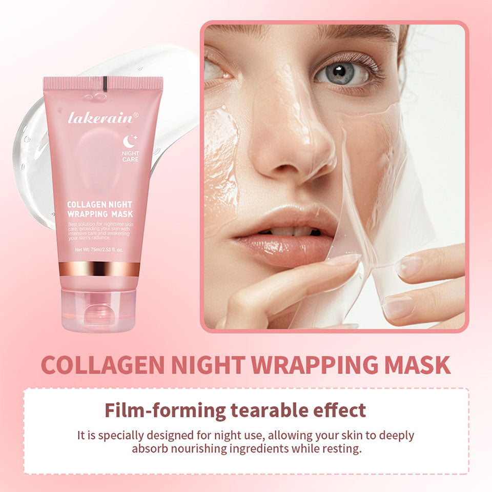 Korean Deep Collagen Peel-Off Mask – Anti-Wrinkle & Lifting Overnight Skin Care