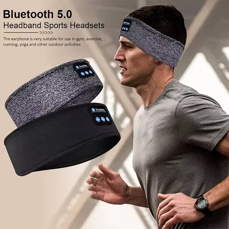 Wireless Bluetooth Speaker Headscarf Wireless Music Sleep Headset Sports Headband Built-in Sleep Music Eye Mask Travel Headset