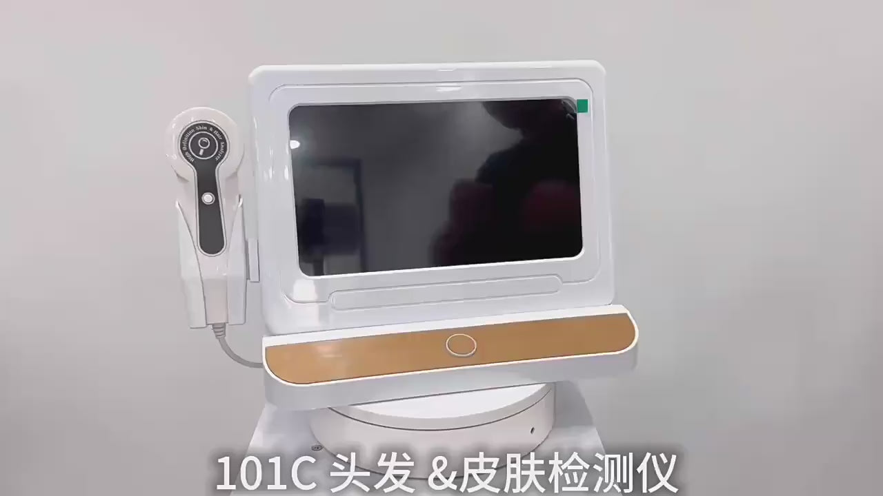 10 Inch LCD Scalp Detector Digital Hair Skin Analyzer Microscope for Hair Follicle Testing and Skin Analysis Magnifier 50/200X